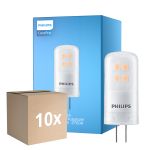 Mehrfachpackung 10x Philips CorePro LED Capsule G4 Matt 2.1W 210lm - 827 Extra Warmweiß | Dimmbar - Ersatz Für 20W