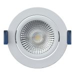 EcoDim Einbau Spot Weiß 6W 450lm 60D 827- 860 Abstimmbares Weiß | RGB - 85mm - Ausschnitt 75mm - IP54 - Zigbee Dimmbar
