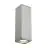 SLV Theo Up/Down Wandleuchte Aluminium Grau | IP44 - Außenbeleuchtung - Geeignet für 2x GU10 Max. 35W - Dimmbar