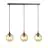 Emibig Pendelleuchte Cosmo Stahl Schwarz | Geeignet für 3x E14 - Max 10W